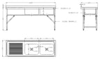 600 INKLAPBARE SPOELTAFEL 1800 2R - aanvullende productfoto 1