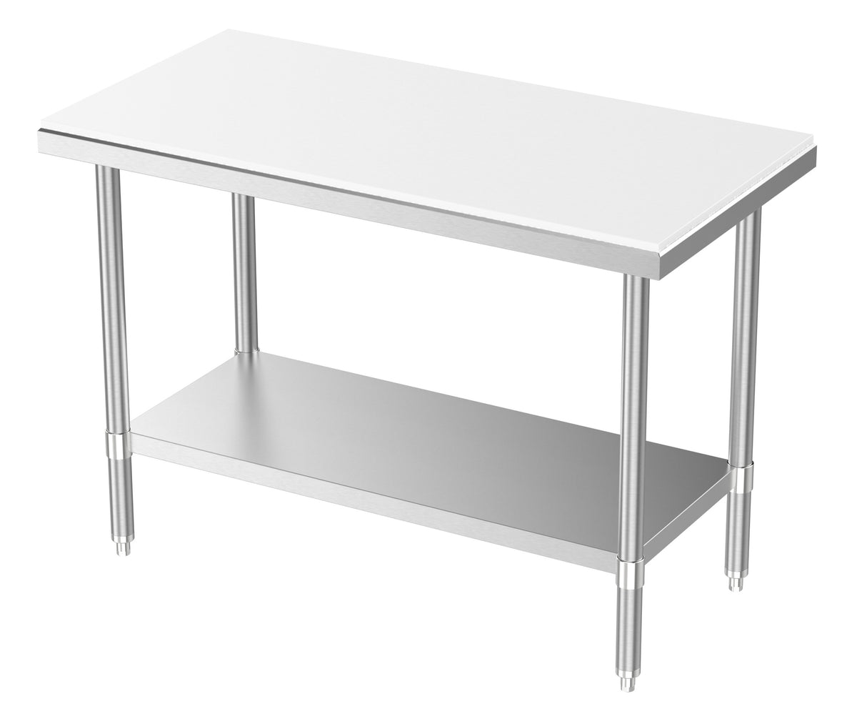 Cutting work table with undershelf flat-packed - 1000x700 mm - Combisteel 7490.0290