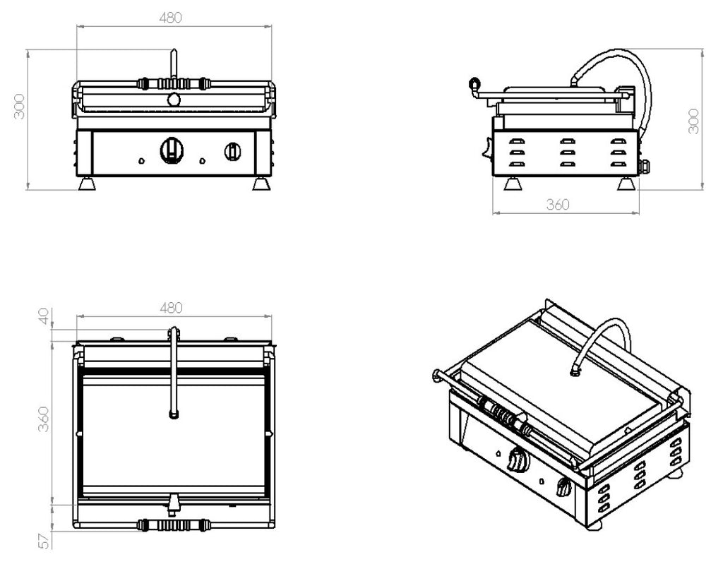 CONTACT GRILL GERIBD - aanvullende productfoto 1
