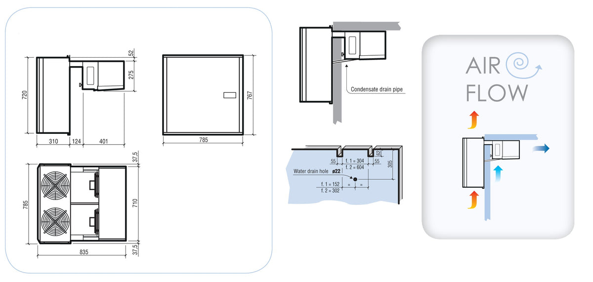 WANDUNIT INHANG KOEL 14,5-22,5 M3 MET WINTERREGELING - aanvullende productfoto 1
