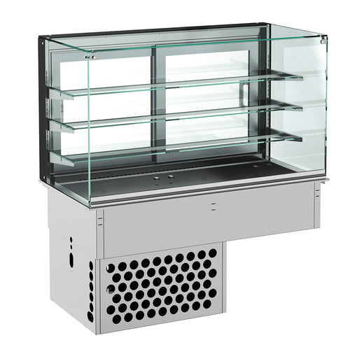 Drop-in koelvitrine recht - gesloten 5/1 - Combisteel 7495.0130