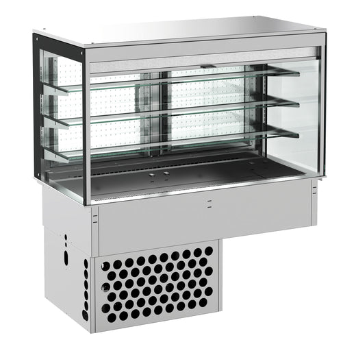 Drop-in koelvitrine recht - roll-up 3/1 - Combisteel 7495.0135
