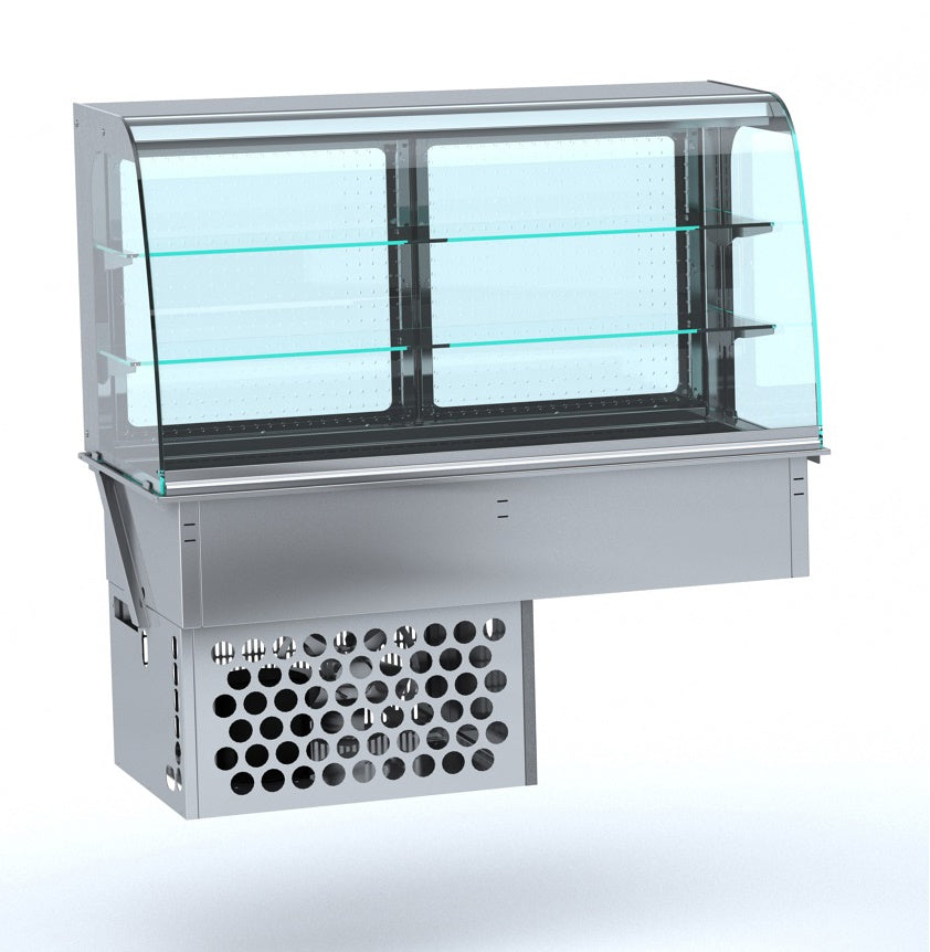 Drop-in curved refrigerated display case - closed 4/1 - Combisteel 7495.0200