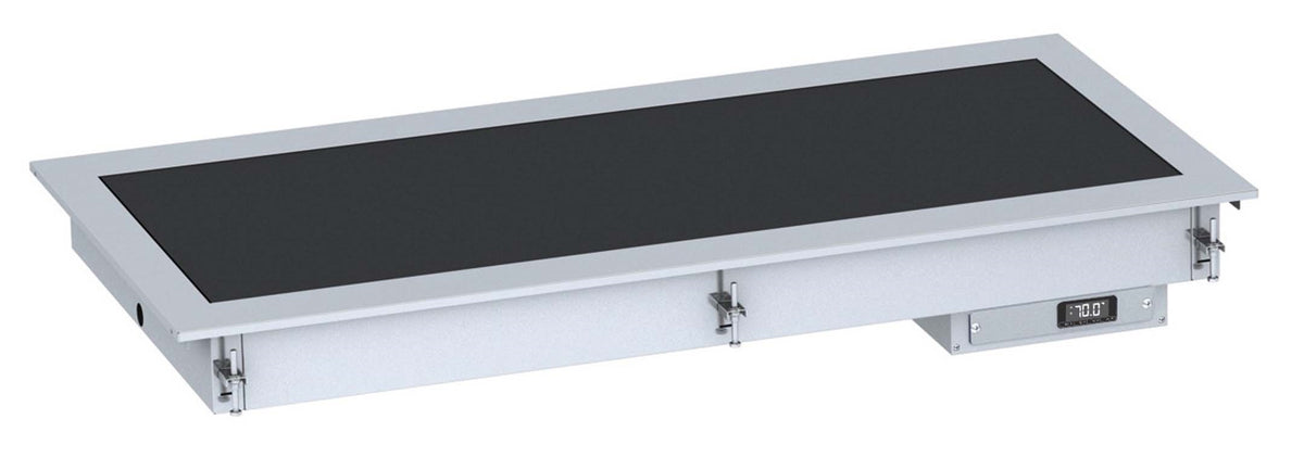 Drop-in heated ceramic plate 5/1 - black - Combisteel 7495.0240