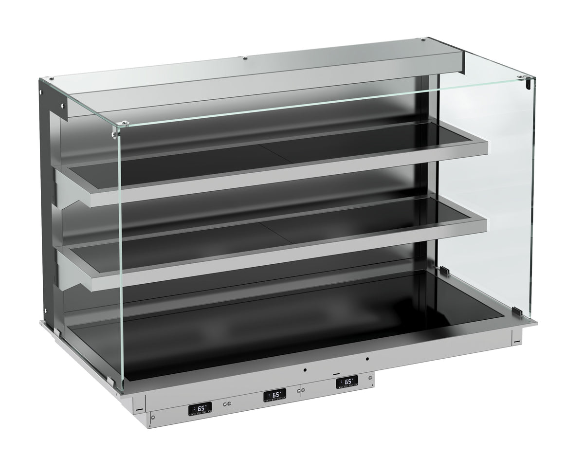 DROP-IN WANDMODEL WARMVITRINE KERAMISCH RECHT - ZWART 3/1 - 7495.0360