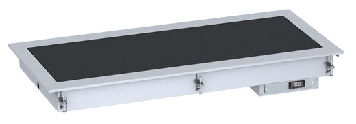Drop-in verwarmde keramische plaat 4/1 - zwart - Combisteel 7495.0235