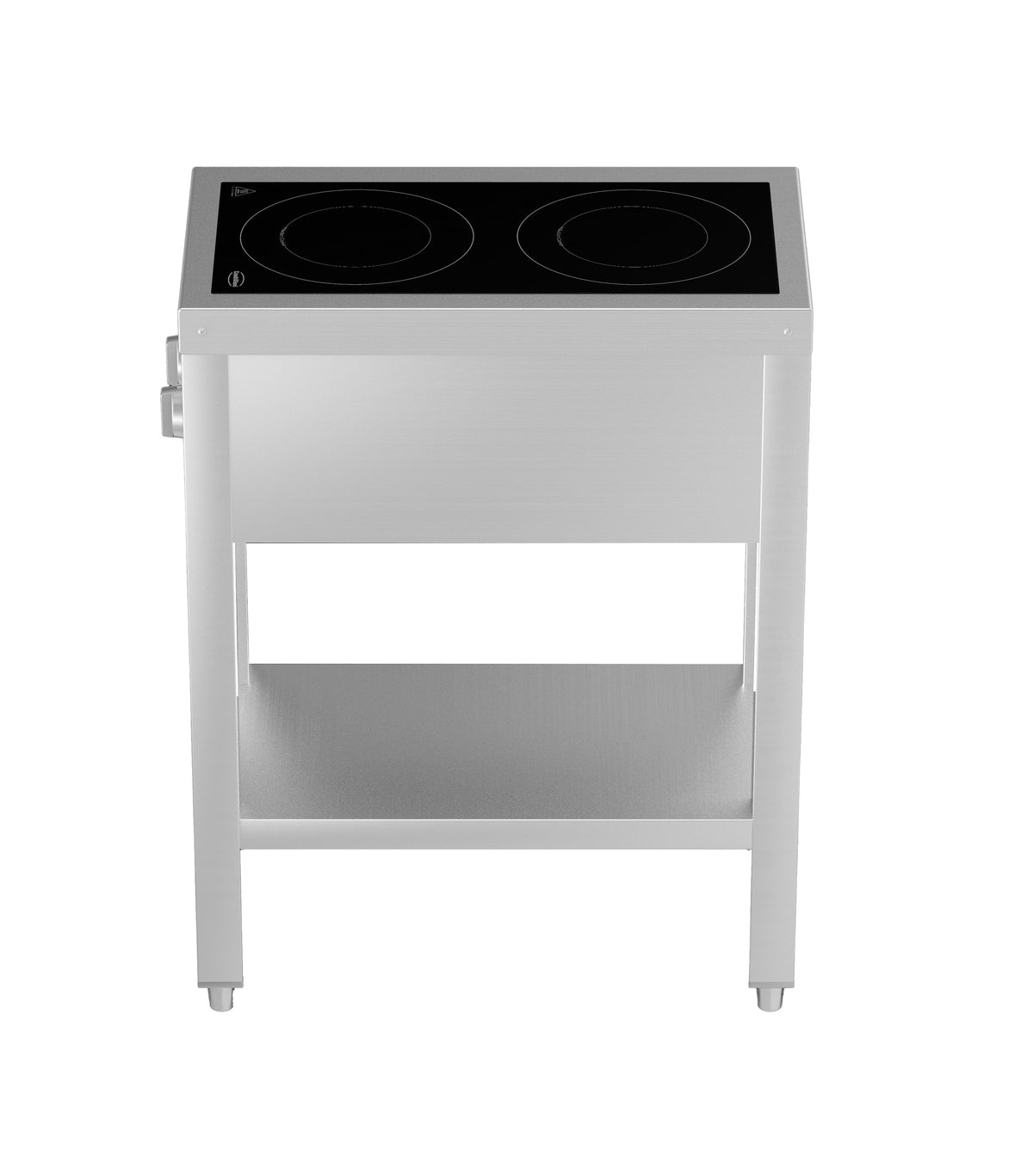 Induction range 2 zones with open stand - Combisteel 7505.0030