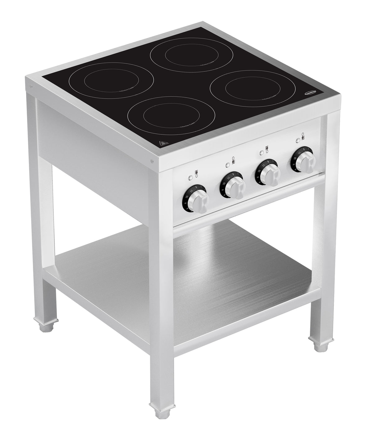 Induction range 4 zones with open stand - Combisteel 7505.0035