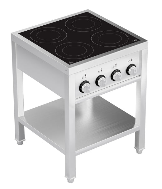 Inductie fornuis 4 zones met open onderstel - Combisteel 7505.0035