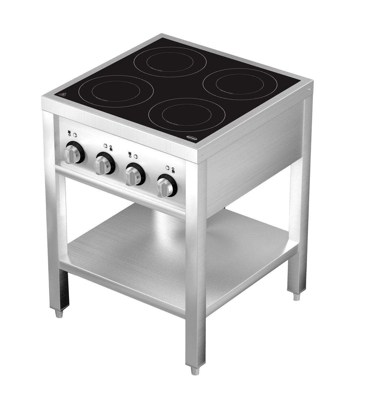 Induction range 4 zones with open stand - Combisteel 7505.0035