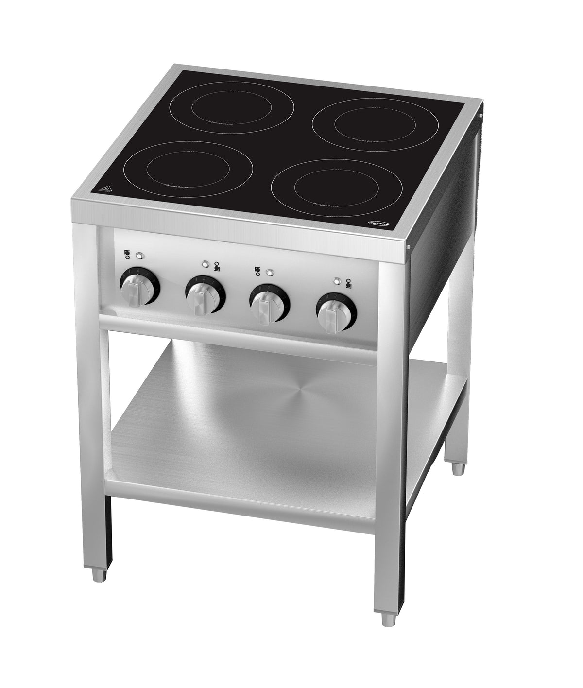 Induction range 4 zones with open stand - Combisteel 7505.0035