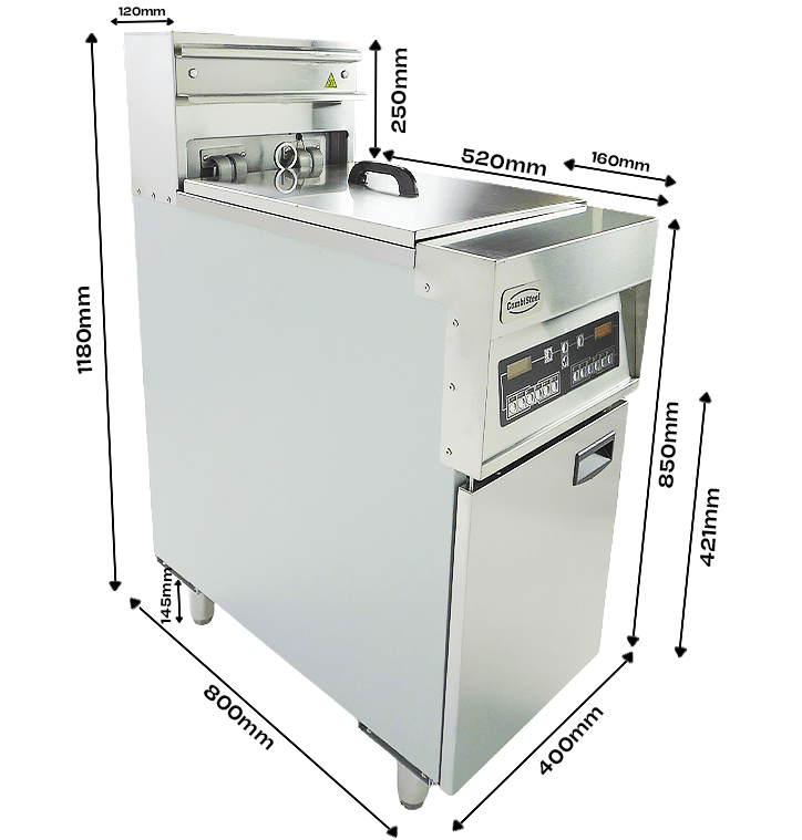 ELEKTRISCHE FRITEUSE 1X 25L - aanvullende productfoto 12