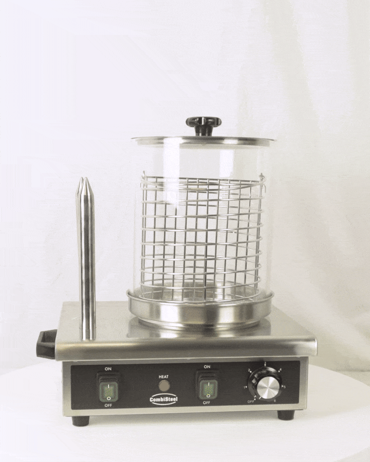 HOT DOG WARMER MET 2 BROOD VERWARMSTAVEN - aanvullende productfoto 5