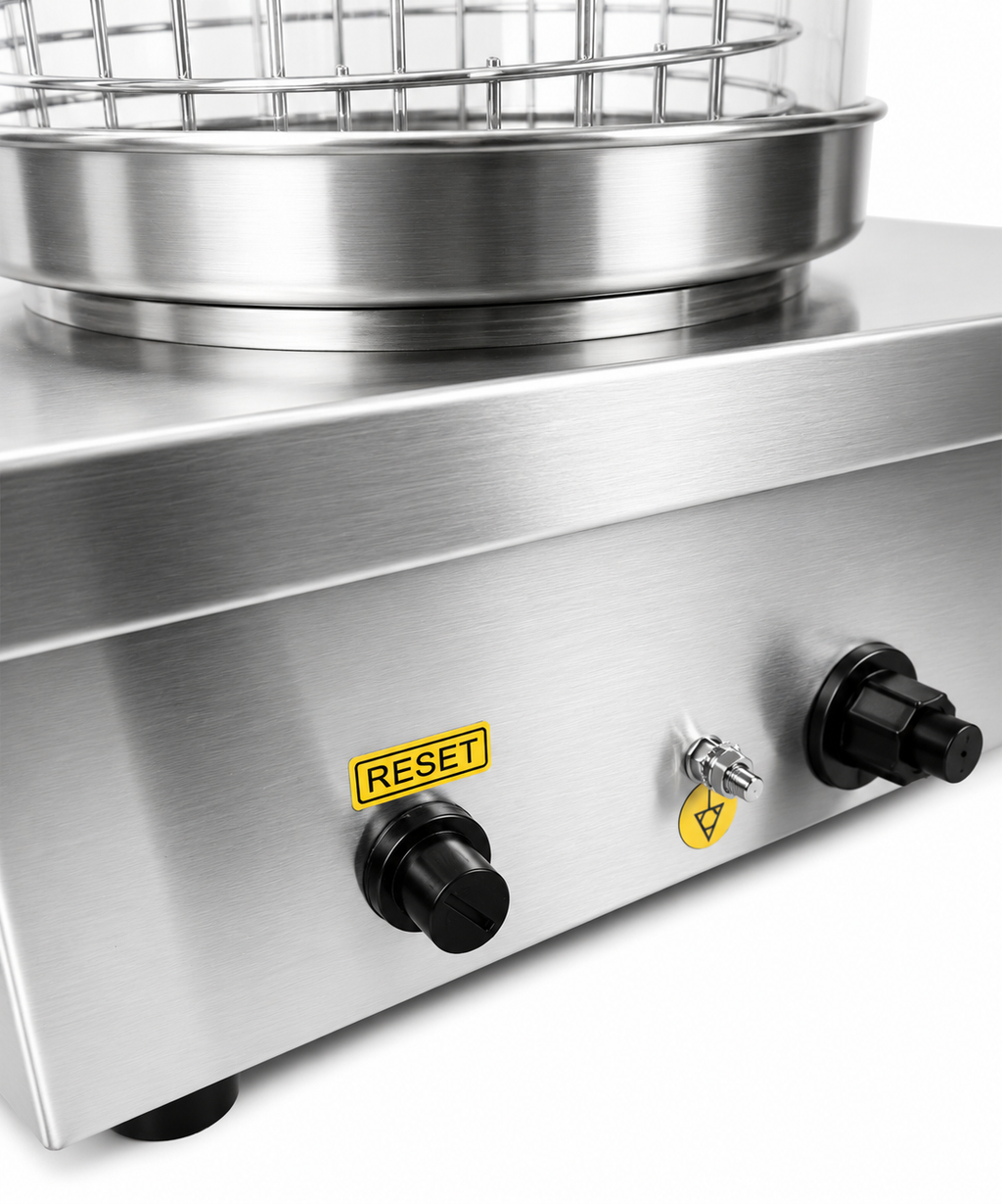 HOT DOG WARMER MET 2 BROOD VERWARMSTAVEN - aanvullende productfoto 4