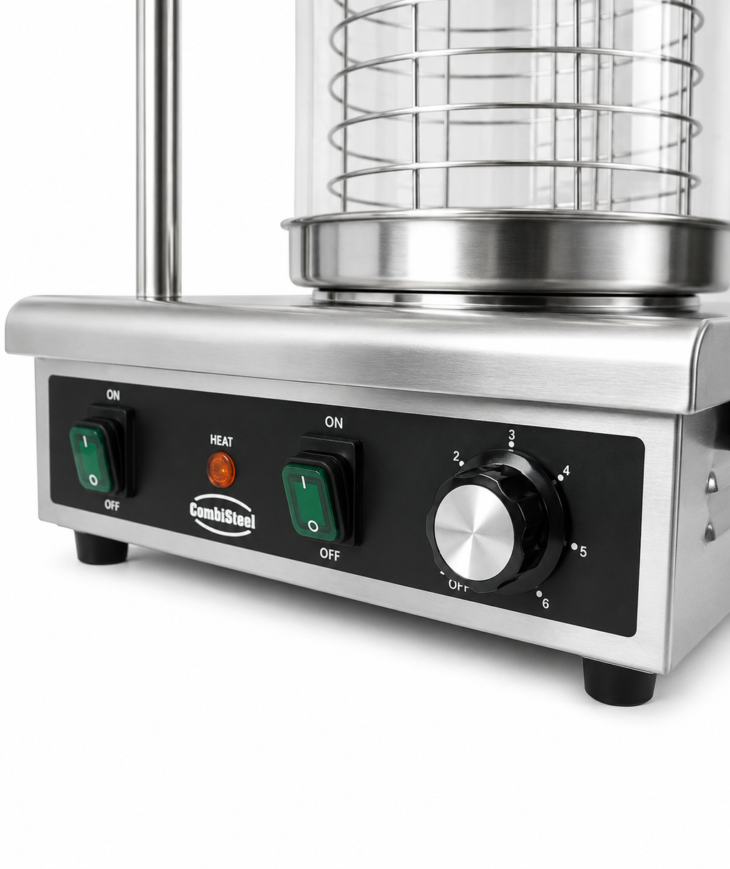HOT DOG WARMER MET 2 BROOD VERWARMSTAVEN - aanvullende productfoto 3