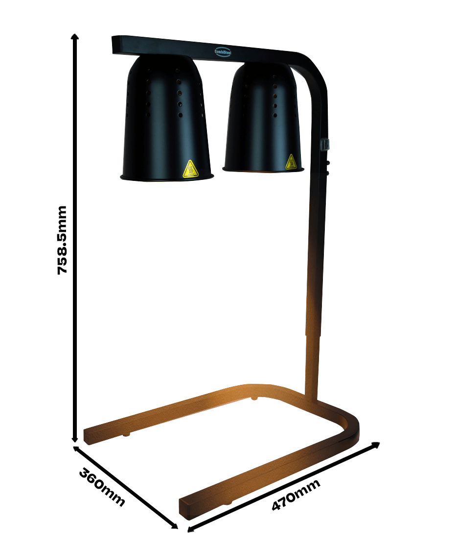WARMHOUDLAMP ZWART - aanvullende productfoto 12