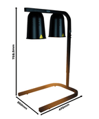 WARMHOUDLAMP ZWART - aanvullende productfoto 12