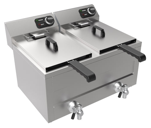 Friteuse tafel 2X8 l 2X3KW - Combisteel 7518.0205