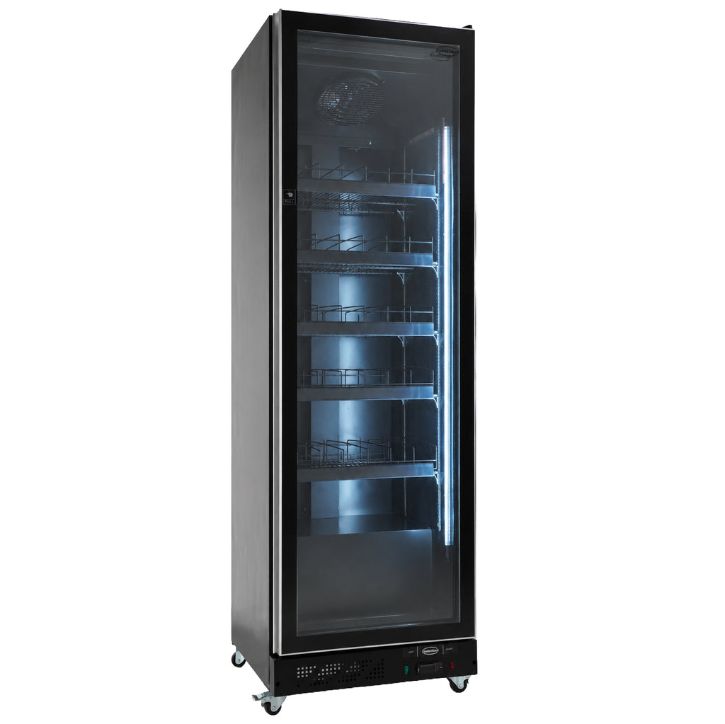 KOELKAST 1 GLASDEUR ZWART - aanvullende productfoto 1