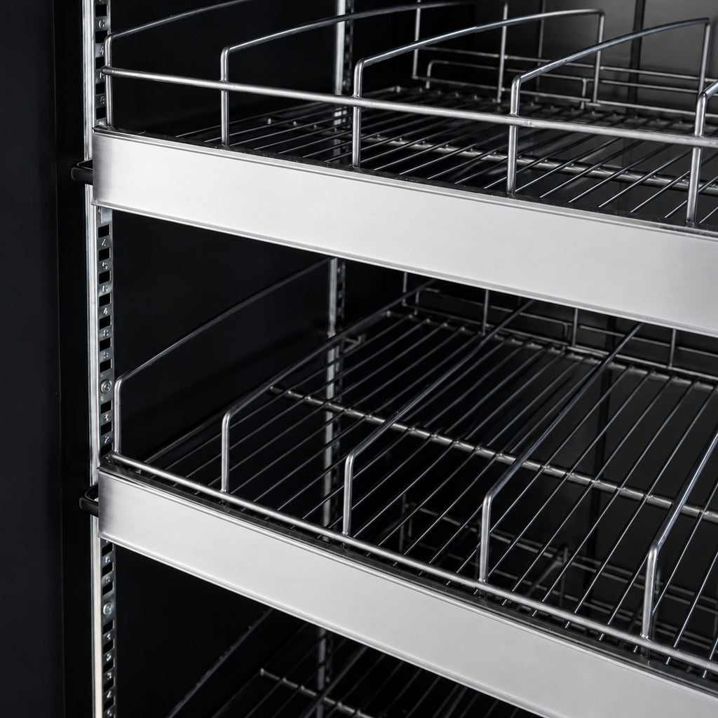 KOELKAST 1 GLASDEUR ZWART - aanvullende productfoto 10