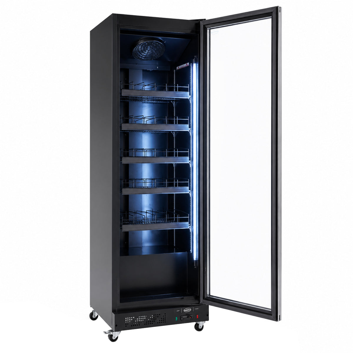 KOELKAST 1 GLASDEUR ZWART - aanvullende productfoto 2