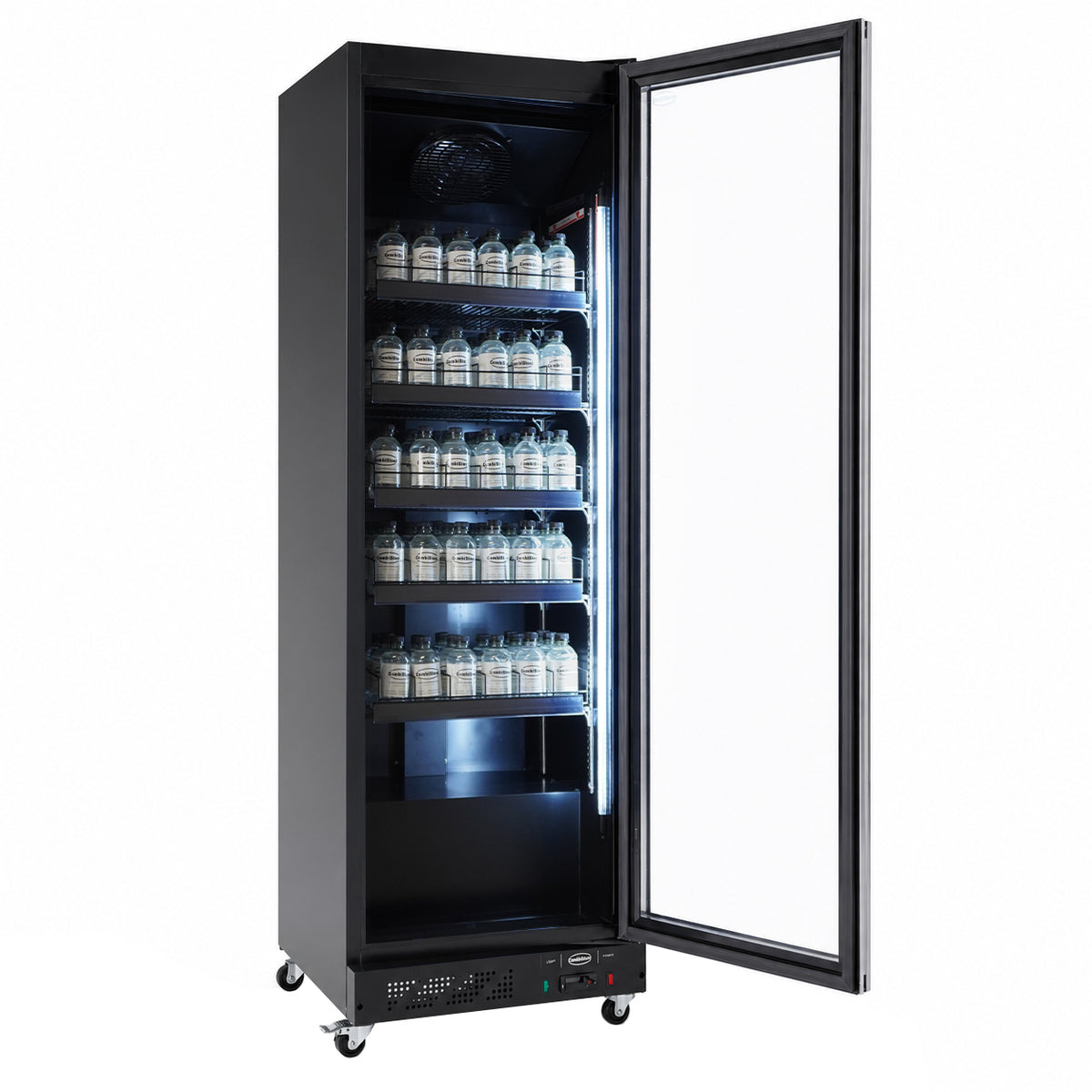KOELKAST 1 GLASDEUR ZWART - aanvullende productfoto 3