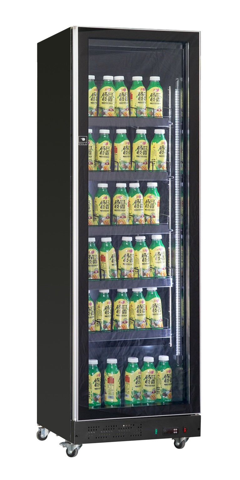 KOELKAST 1 GLASDEUR ZWART - 7526.0005