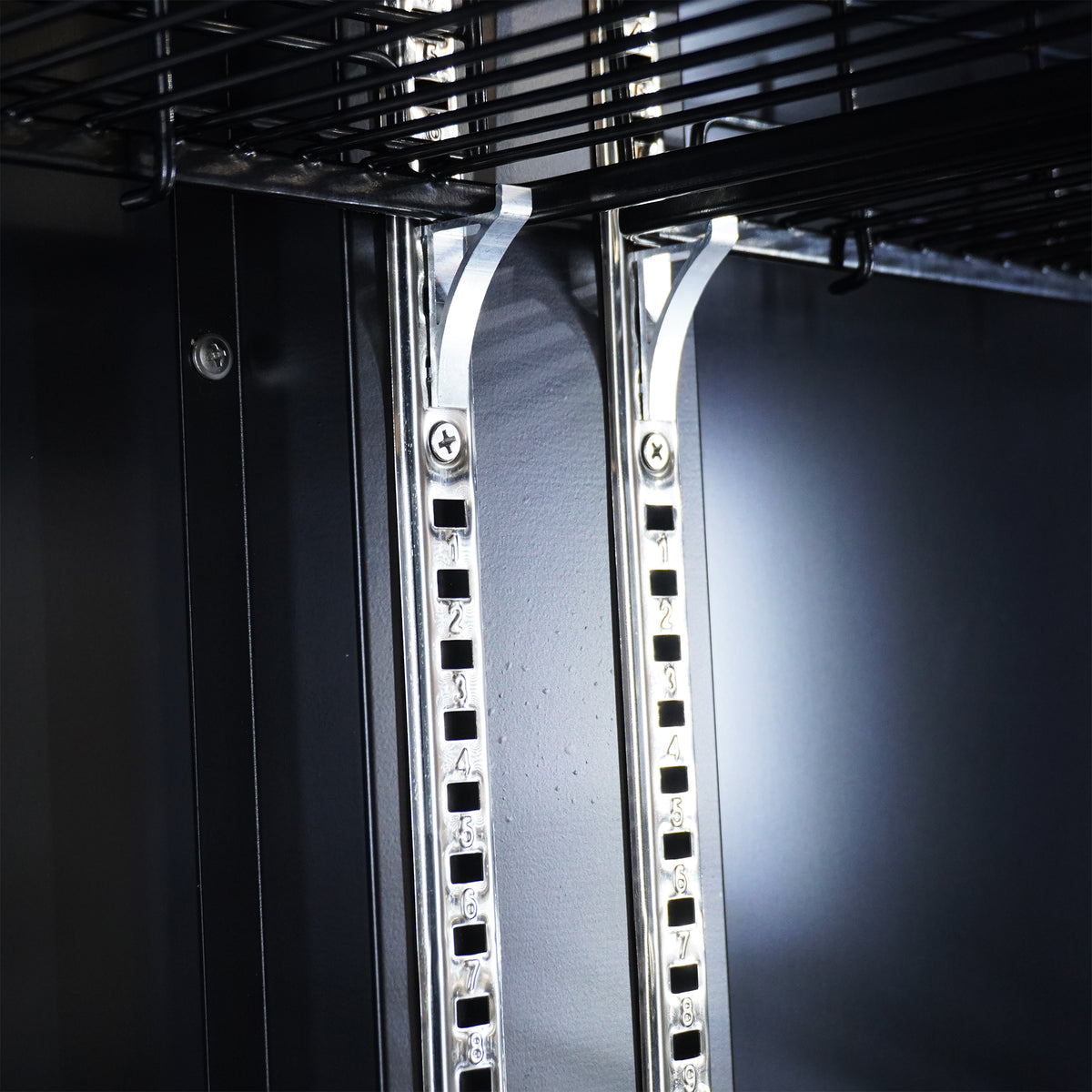 Refrigerator 2 glass doors black - Combisteel 7526.0010