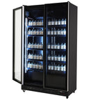 KOELKAST 2 GLASDEUREN ZWART - aanvullende productfoto 3