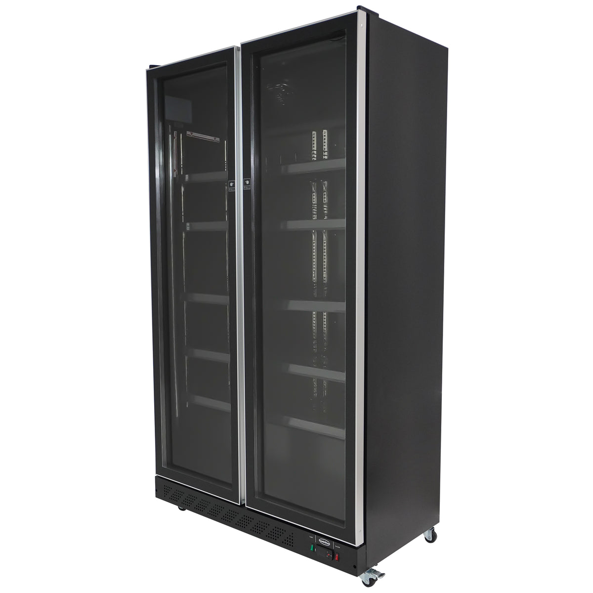 Refrigerator 2 glass doors black - Combisteel 7526.0010