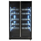 KOELKAST 2 GLASDEUREN ZWART - aanvullende productfoto 4