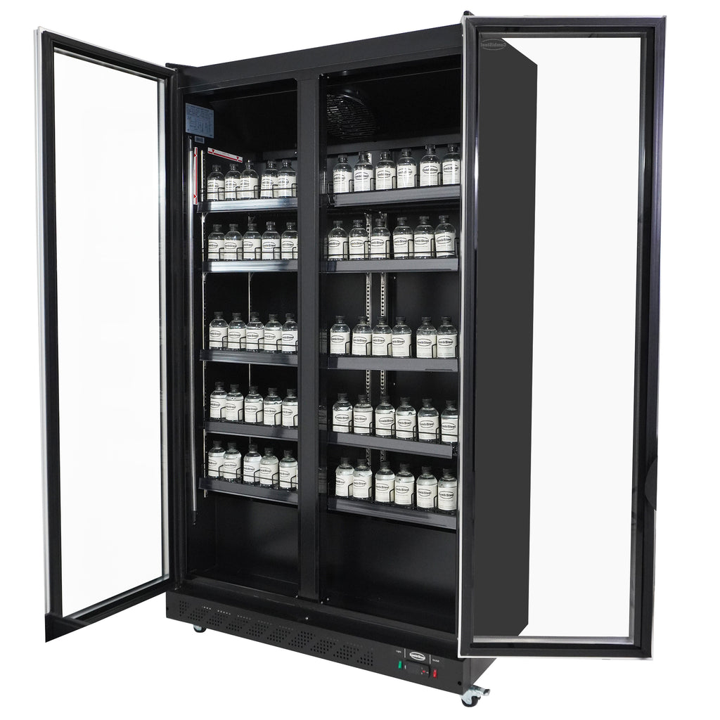 KOELKAST 2 GLASDEUREN ZWART - aanvullende productfoto 2
