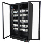 KOELKAST 2 GLASDEUREN ZWART - aanvullende productfoto 2
