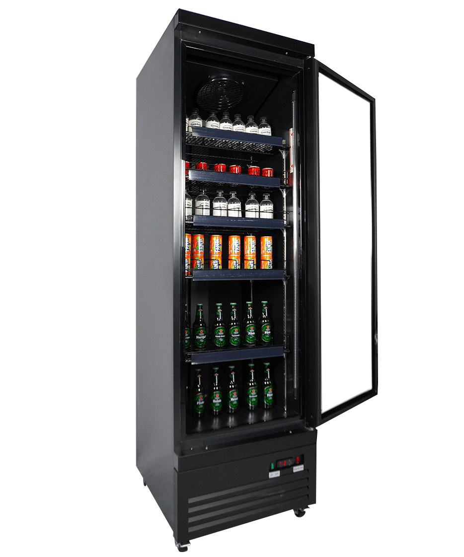 KOELKAST 1 GLASDEUR ZWART CEB-500R BL - aanvullende productfoto 14