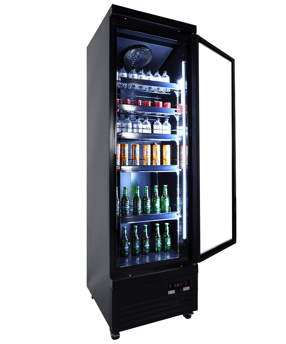 KOELKAST 1 GLASDEUR ZWART CEB-500R BL - aanvullende productfoto 4