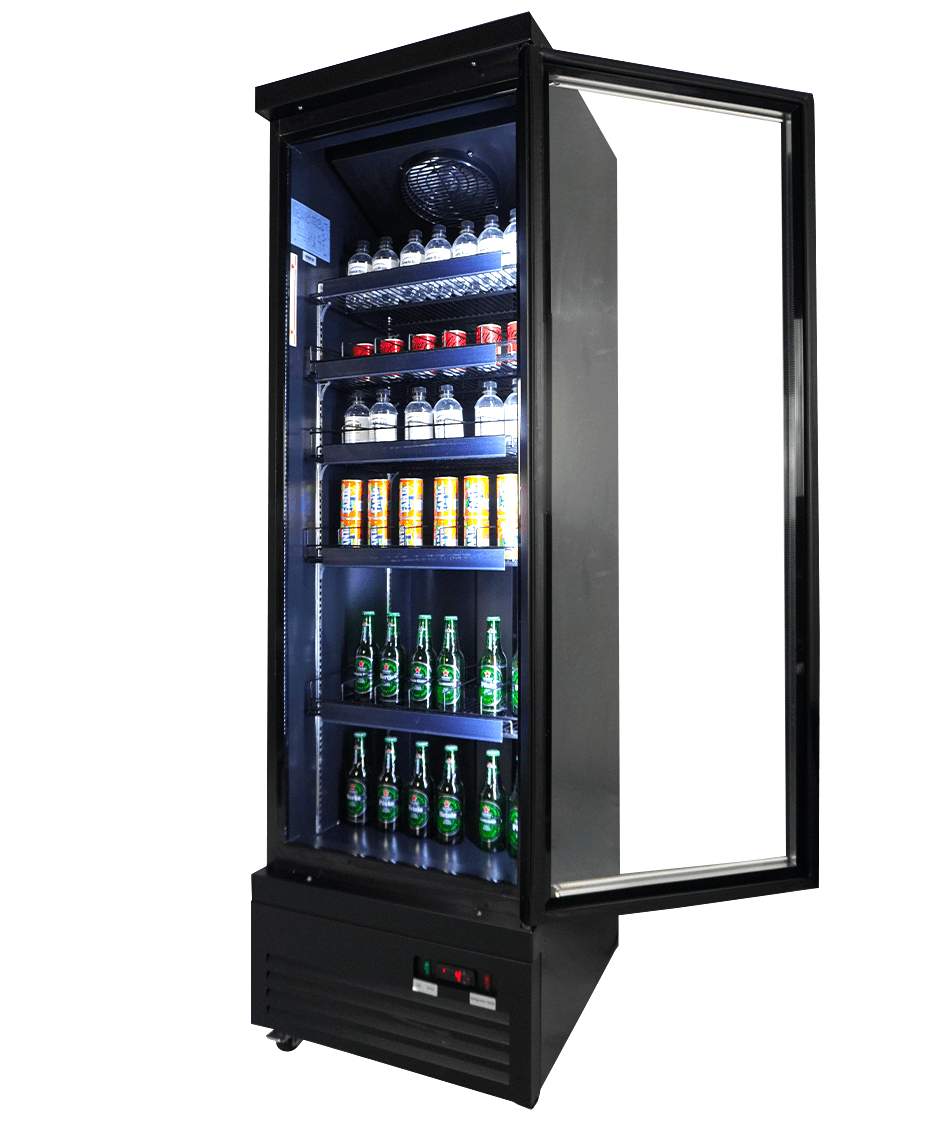 KOELKAST 1 GLASDEUR ZWART CEB-500R BL - aanvullende productfoto 5