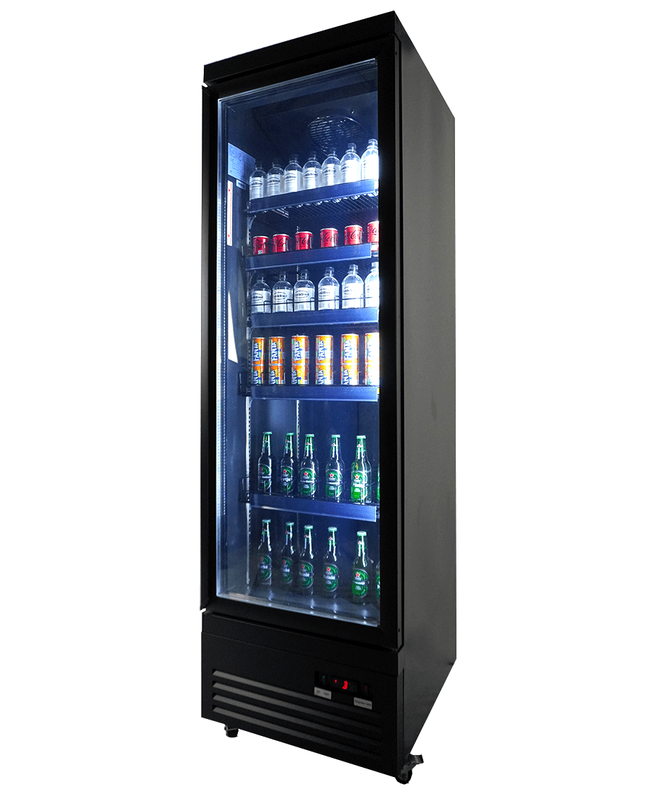 KOELKAST 1 GLASDEUR ZWART CEB-500R BL - aanvullende productfoto 2