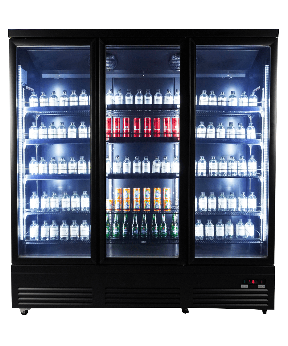 KOELKAST 3 GLASDEUREN ZWART CEB-1600R BL - aanvullende productfoto 8