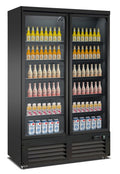 VRIESKAST 2 GLASDEUREN ZWART CEB-1200F BL - 7526.0125