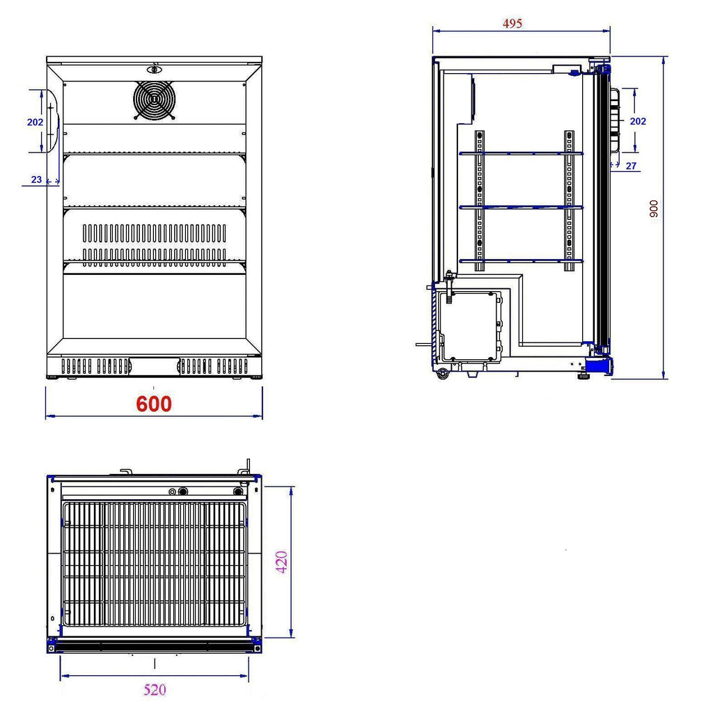 BARKOELER ZWART 1 DEUR - aanvullende productfoto 1