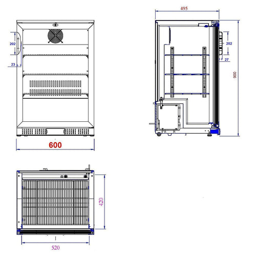 BARKOELER ZWART 1 DEUR - aanvullende productfoto 1