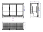 BARKOELER ZWART 3 SCHUIFDEUREN - aanvullende productfoto 1
