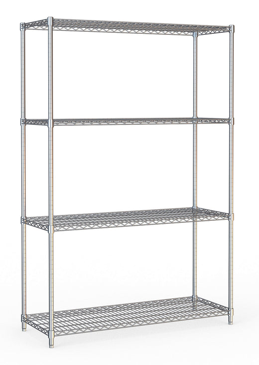 Stelling 4 levels 1200 demontabel - Combisteel 7530.0010
