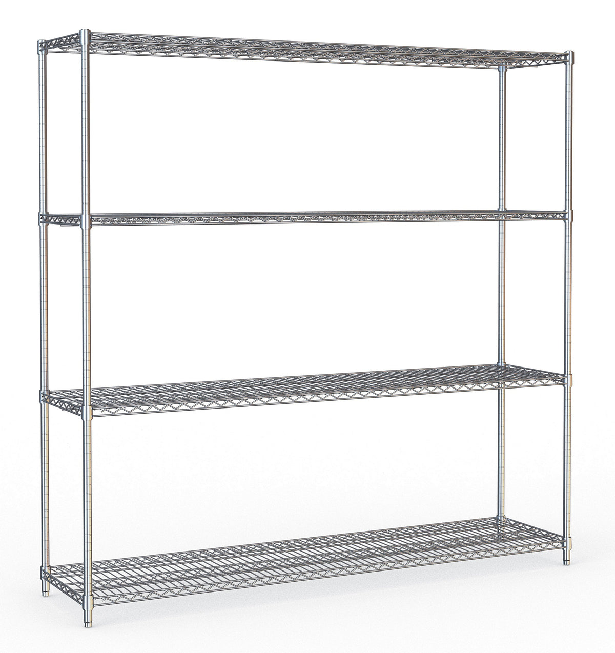 Shelving 4 levels 1800 flat-packed - Combisteel 7530.0020