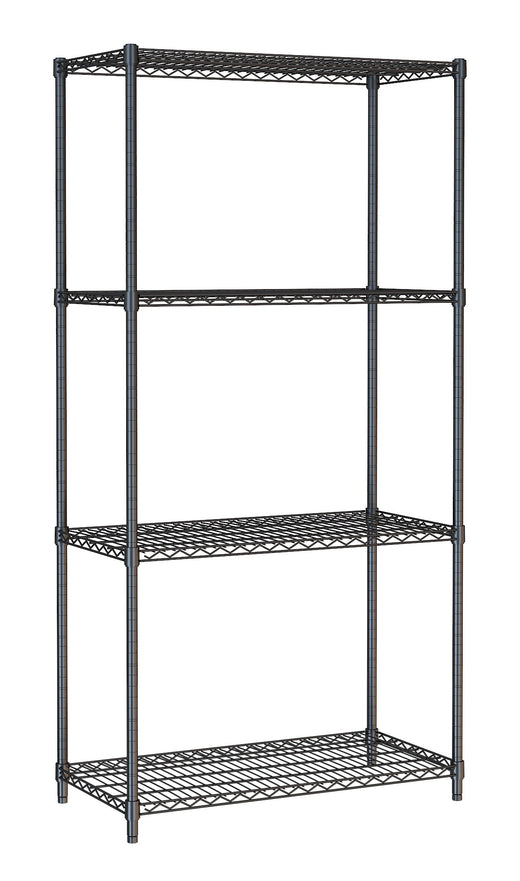 Stelling 4 levels 900 zwart demontabel - Combisteel 7530.0025