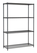 STELLING 4 LEVELS 1200 ZWART DEMONTABEL - 7530.0030