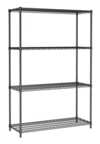 STELLING 4 LEVELS 1200 ZWART DEMONTABEL - 7530.0030
