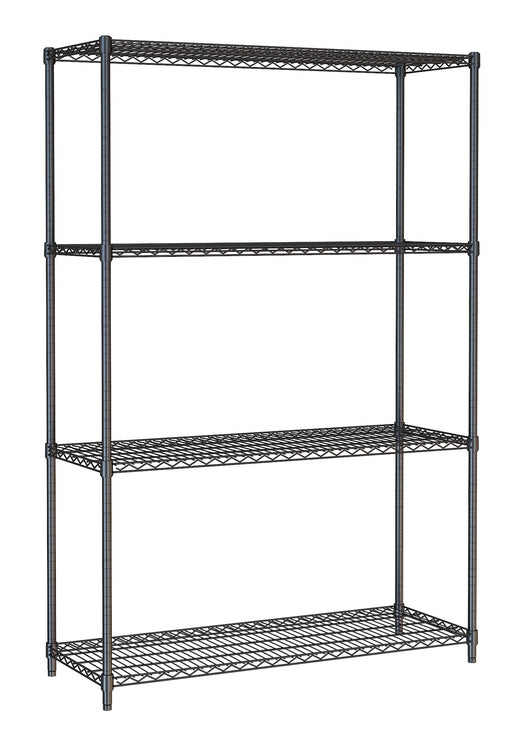 Stelling 4 levels 1200 zwart demontabel - Combisteel 7530.0030