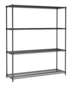 STELLING 4 LEVELS 1500 ZWART DEMONTABEL - 7530.0035