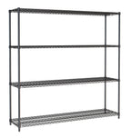 STELLING 4 LEVELS 1800 ZWART DEMONTABEL - 7530.0040